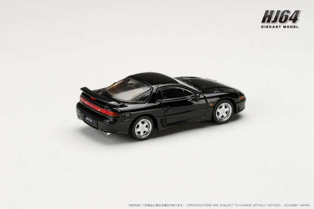 HJ64 Mitsubishi GTO TWINTURBO JDM STYLE Черный жемчуг Тосканы Готовая модель HJ644065BK 1/64