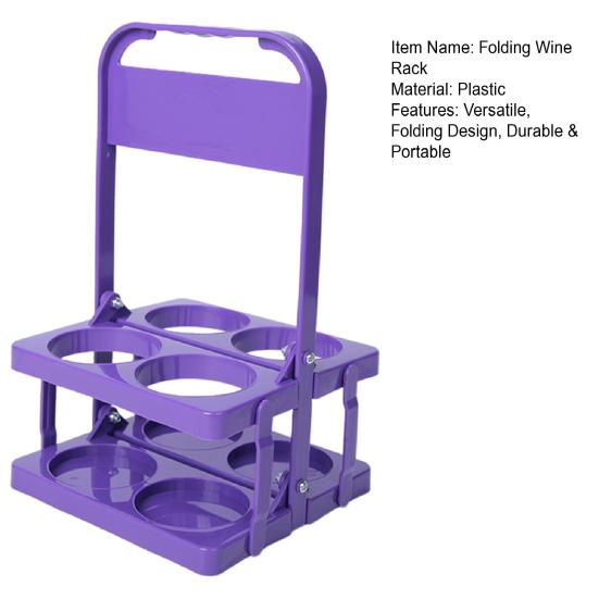 Portable Drink Carrier Folding Cup Holder for Car Reusable Cup Holder with Handle Foldable Beverage Holder for Coffee Beer Wine Soda Juice