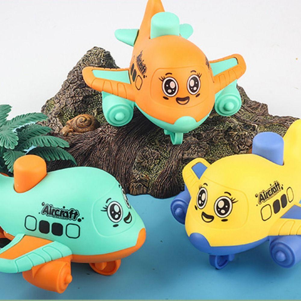 Puzzle Aircraft Inertia Car Model Education Press Inertia Pull Back Toy Children