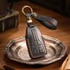 Применимо к комплекту ключей Hongqi hs5 h9/eqm5/hs7, чехол-кольцо для ключей автомобиля, высококачественная кожа, ретро, креативная ручная работа