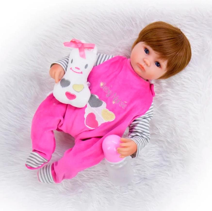 New Panda Cartoon Clothes Set Baby Clothes Girl and Boy Newborn 18 Inch Reborn Dolls Baby Clothes Girl Doll Accessories