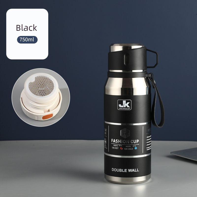 316 Stainless Steel Portable Large-Capacity Thermos Cup for Male and Female Students, 1-Liter Tea Cup, Outdoor Car-Mounted Water Cup Kettle