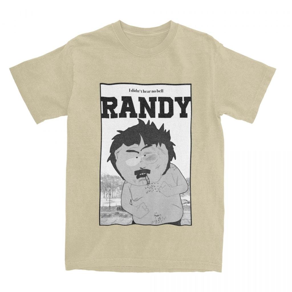 Southpark Randy I Didn't Hear No Bell T-Shirt for Men Cartoon Cool Pure Cotton Tee Shirt O Neck Short Sleeve T Shirts Clothing