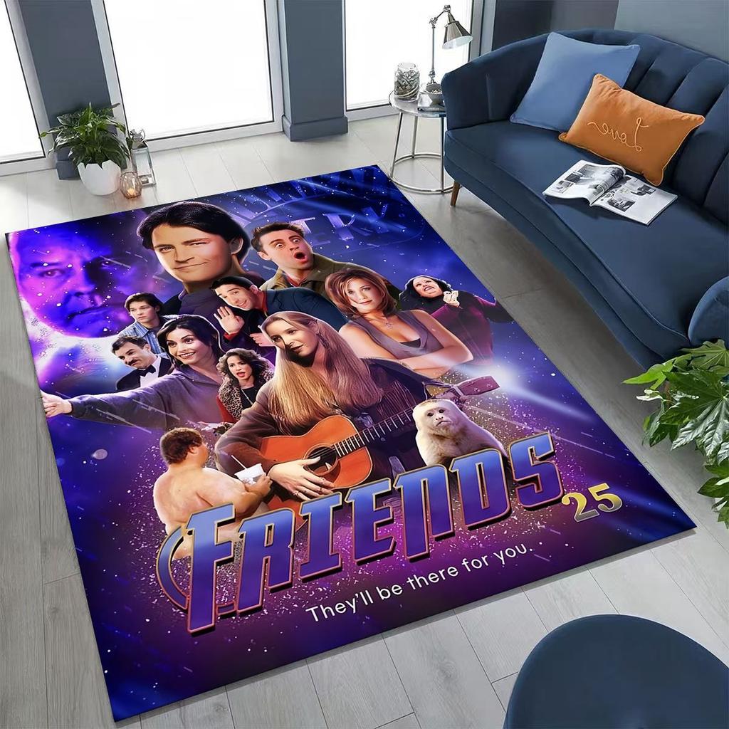 Классический коврик с логотипом Friends Central Perk для спальни, гостиной, дивана, домашний придверный коврик, декор, большой детский игровой нескользящий коврик для пола