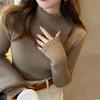 Fashion Ruffled Turtlrneck Pullovers Wool Sweater Women 2023 Autumn Winter Tops Long Sleeve Jumper Simple Knitted Sweaters 29137
