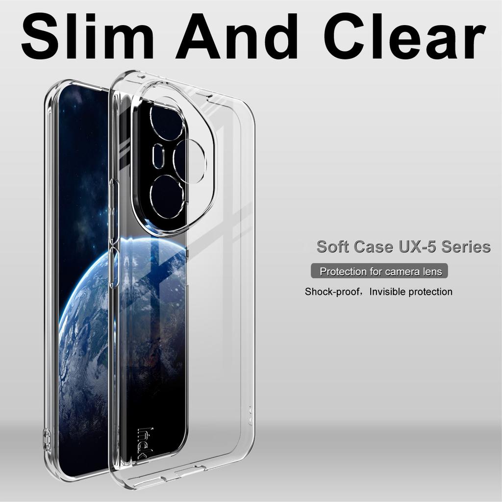 IMAK UX-5 Series For Honor 400 Pro 5G (Global) Case Shockproof TPU Clear Slim Back Shell