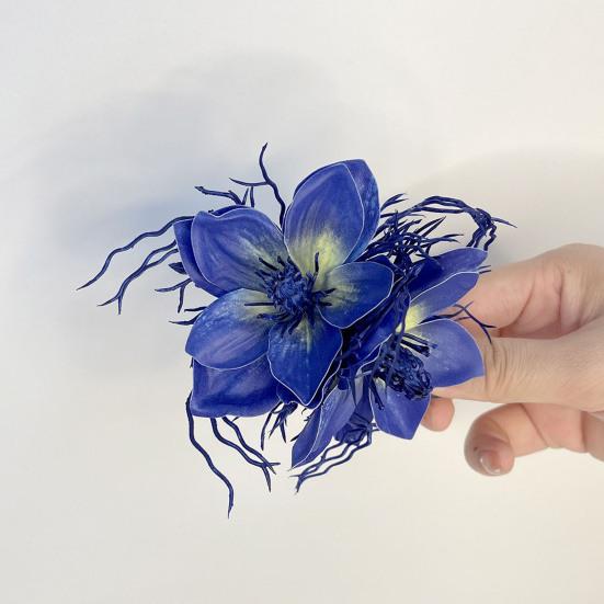 Заколка для волос в пляжном стиле, гавайский, богемный, цветочный аксессуар для волос, универсальный дизайн, удобный боковой зажим для волос