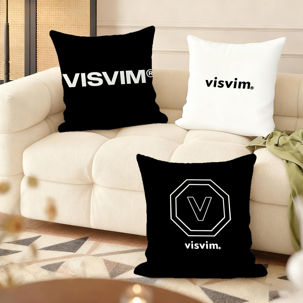 Дизайн V-V-Isvims Наволочка Подушка Мягкая Короткий Плюш Наволочка Гладкая Уютная Текстура Эстетичный Чехол для Подушки Домашний Декор