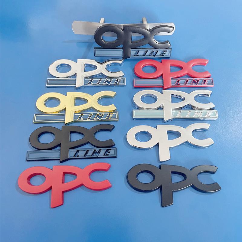 3D Metal OPC Line Car Rear Boot Trunk Emblem Badge Sticker Decal Accessories For Opel Insignia Corsa E Astra z0 H J D Zafira Vectra