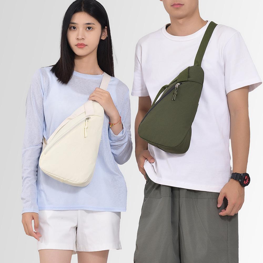 TS JYL laptop bag,Japanese Nylon Chest Bag Unisex Shoulder Bag Outdoor Multi-Function Pack
