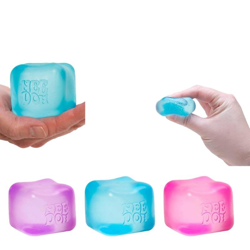 Schylling Needoh Nice Cube Сенсорный Кубик-Антистресс Сжимаемый Кубик Для Снятия Стресса и Тревоги Для Расслабления Осознанная Игра