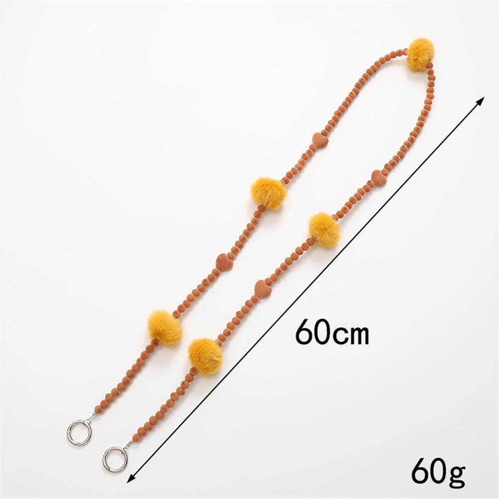 Plant Velvet Beaded Phone Lanyard Stylish Crossbody Chain for Phone Case