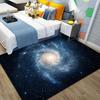 Galaxy Star Rug Novelty 3D Effect Rug Sparkling 3D Vision Rug Outer Space Printed Carpet Non-Slip Home Decoration
