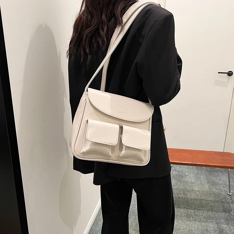 Soild PU молния плечевые сумки молния модные кроссбоди брендовые женские сумки горячая распродажа простота