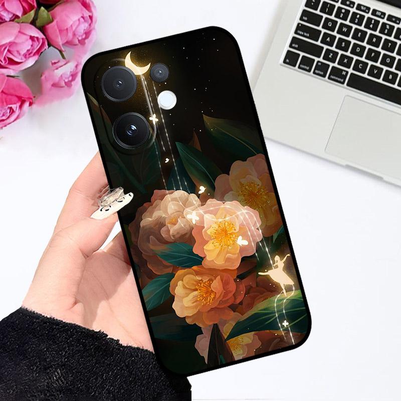 Для VIVO T4 Pro T4Pro 5G Чехол V2510 Модный Милый Мультяшный Мягкий Силикон ТПУ Задняя Крышка Чехол Для VIVO V60 V 60 VIVOV60 Чехлы для Телефона