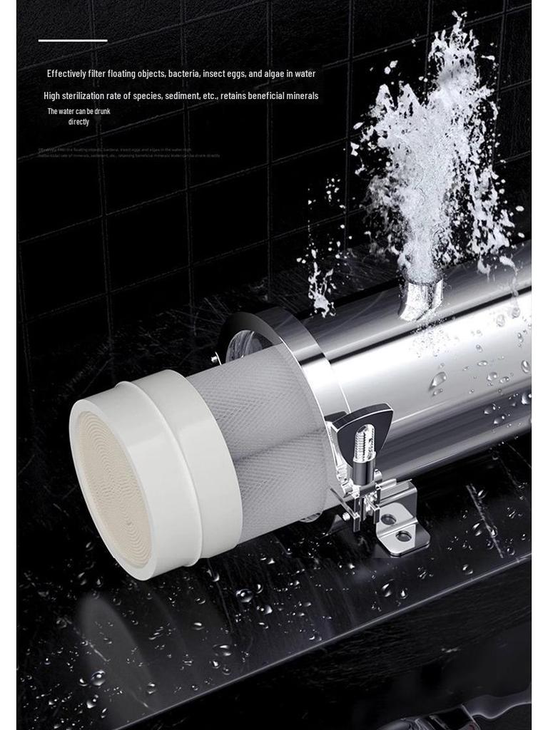 Ультрафильтрационный очиститель воды из нержавеющей стали для всего дома, для водопровода, скважины и использования на открытом воздухе