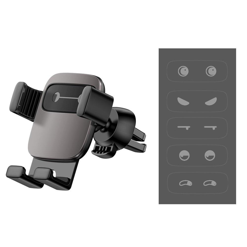 Baseus Gravity-Fit Car Vent Phone Mount Holder: Universal Fit for 4.7"-6.6" Smartphones - Black