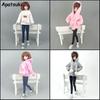 Fashion Doll Clothes Sweatshirt For Barbie Doll Clothes Coat For Barbie Doll Outfits Pants Canvas Shoes 1/6 Dolls Accessories