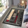 Retro Cassette Tape Pattern Non-slip Area Rug, for Living Room Bedroom Decor Area Rug, for Dormitories, Garden Yard Decor Mat