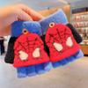 Зимние теплые перчатки-варежки с откидным верхом на полпальца Marvel для детей Мальчиков Девочек Человек-Паук Железный Человек Капитан Америка Мультяшные Перчатки для Письма