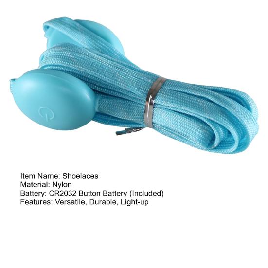 1 пара светодиодных нейлоновых шнурков, светящиеся в темноте шнурки для вечеринок, танцев, катания на коньках, ночных мероприятий, аксессуаров для обуви