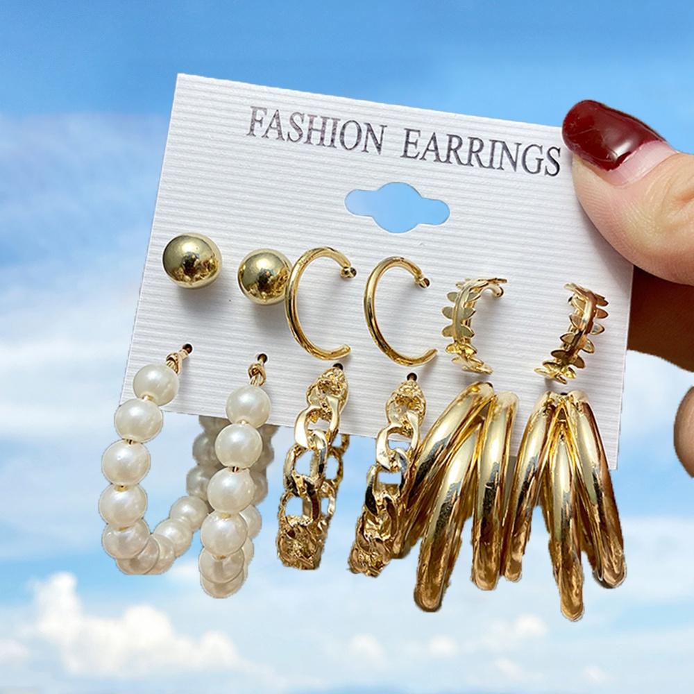 iF ME Модный комплект жемчужных серег, женские роскошные серьги-гвоздики с бабочкой и сердцем, золотые серьги-гвоздики из смолы, серьги-кольца, ювелирные аксессуары