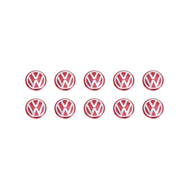 2026 Горячие Для Volkswagen VW 5/10 шт. 14 мм Значок Логотип Металлические Наклейки На Ключ Автомобиля Для VW GTI Polo Golf Passat Tiguan Arteo