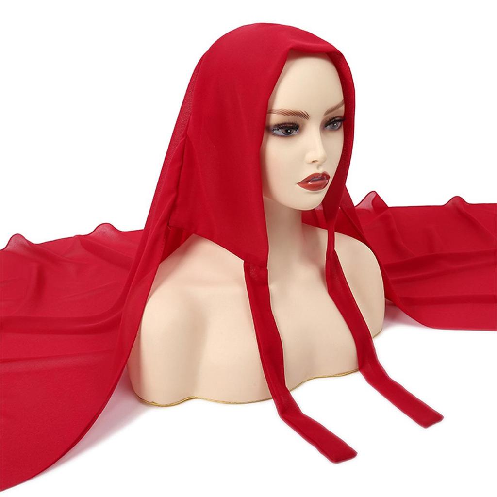 Chiffon Solid Color Headscarf for Women