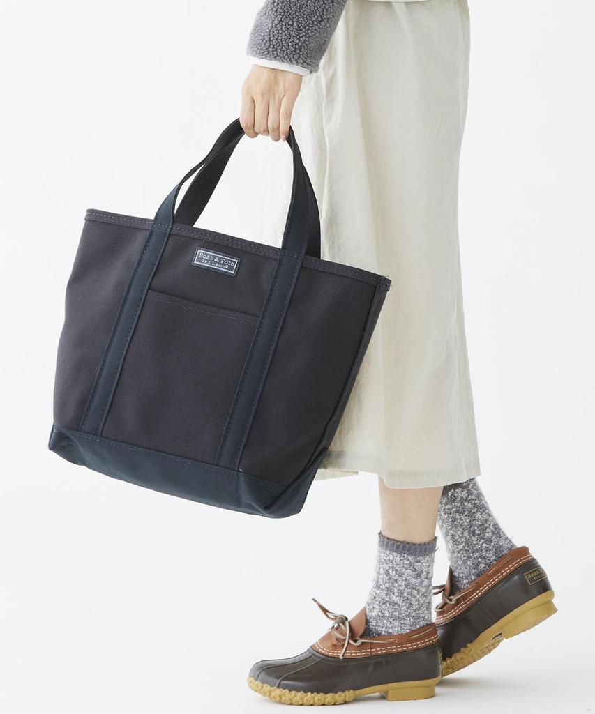 Zip Top Boat and Tote with Pocket Medium Canvas 1000036127 [LLB] Black/Black