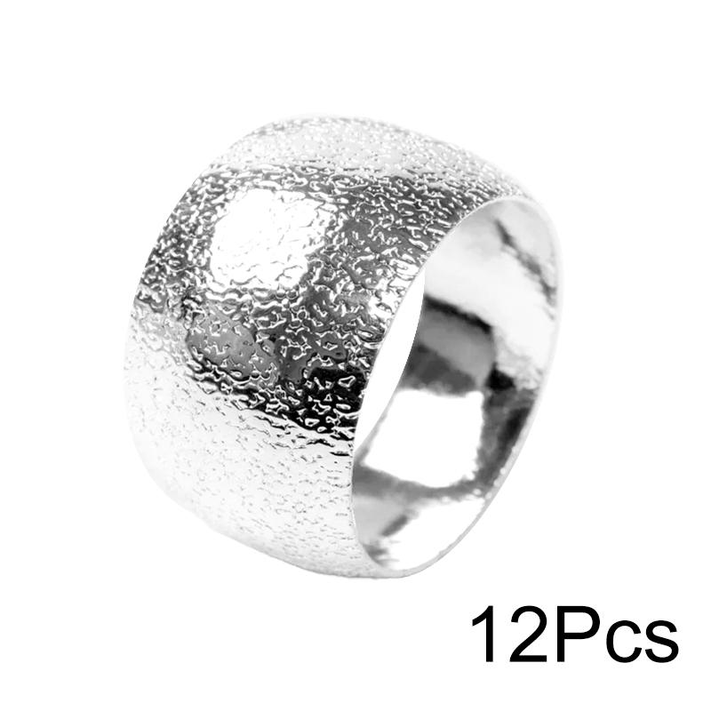 12 шт. пряжки для салфеток простые кольца для салфеток модели колец для столовой для свадебной вечеринки держатель для салфеток металлический декор стола