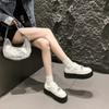 Модные женские кроссовки повседневные увеличивающие рост белые туфли модные на шнуровке удобные дышащие кроссовки платформа femme