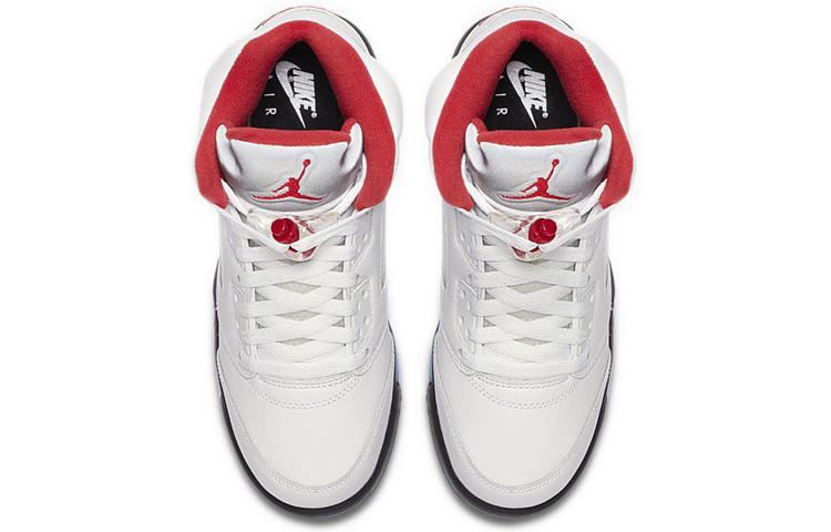 Jordan 5 Ретро Огненно-красный Серебряный Язык 2020 GS 440888-102