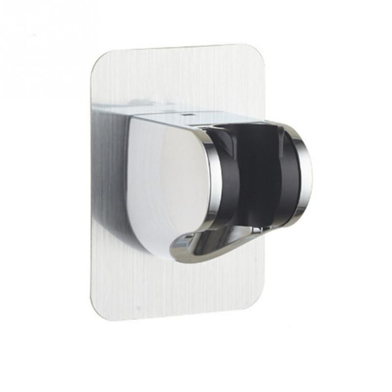 Self-adhesive Suction Up Chrome Showerhead Holder Wall Mounted Bathroom Wall Mounted Shower Holder
