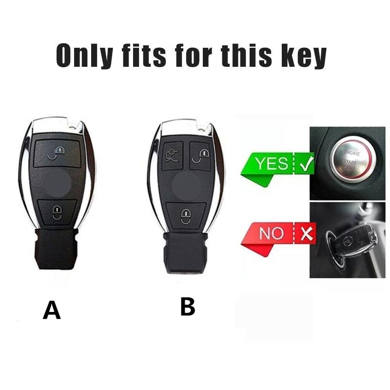 CRF1 ABS Car Key Case Cover For Mercedes Benz A B G R Class GLA GLK W176 W204 W251 W463 Key Shell Keychain Accessories Protection