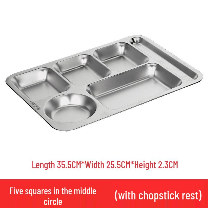 OEING Stainless Steel Compartmented Lunch Tray