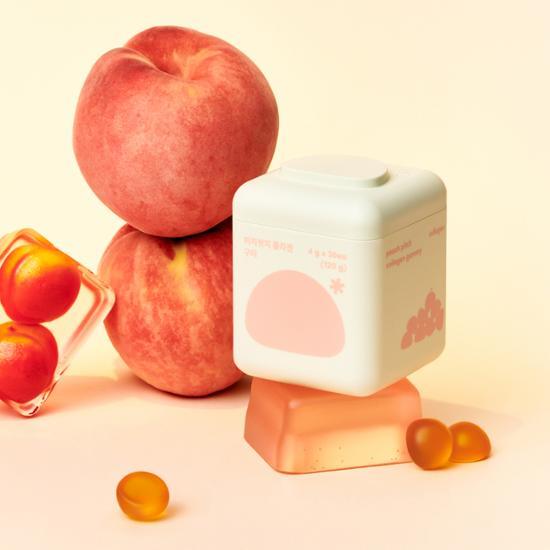 Slow Glow Peach Peach коллагеновые жевательные конфеты 30 жевательных конфет (стоимость 15 дней)