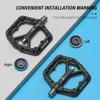 Bike Pedals MTB Bicycle Pedals Cycling Pedals Anti-slip Road Bike Pedal Replacement
