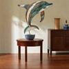 Retro Wooden Dolphin Wall Ornament Ocean Series Marine Animal Decoration  Summer Outdoor Hawaiian