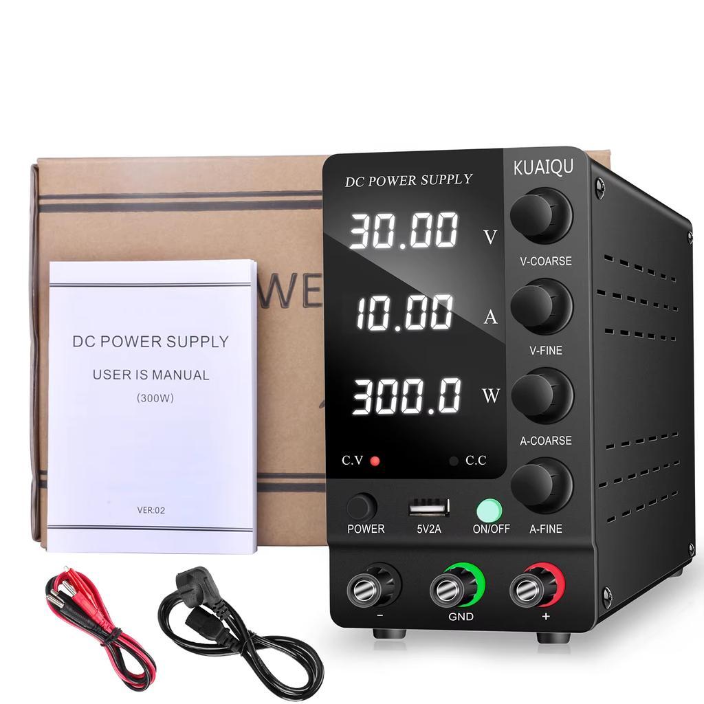 New EU PLUG USB Digital DC Power Supply Laboratory Maintenance Workbench 30V 10A Voltage Current Regulator SPS-C3010 for Repair PCB Phone