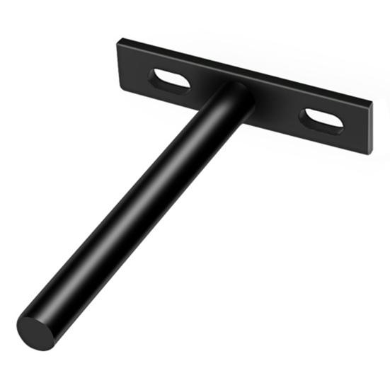 Сверхмощный кронштейн для экономии места, холоднокатаная сталь, Т-образная форма, твердая плавающая настенная опора для полки для дома