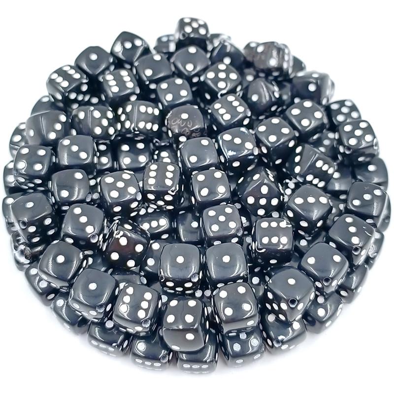 Квадратные бусины в форме кубиков, разноцветные точки для изготовления ювелирных изделий своими руками, подвески, акриловые бусины-разделители, 20 шт., 8 мм, браслет, ожерелье, аксессуары, бусины