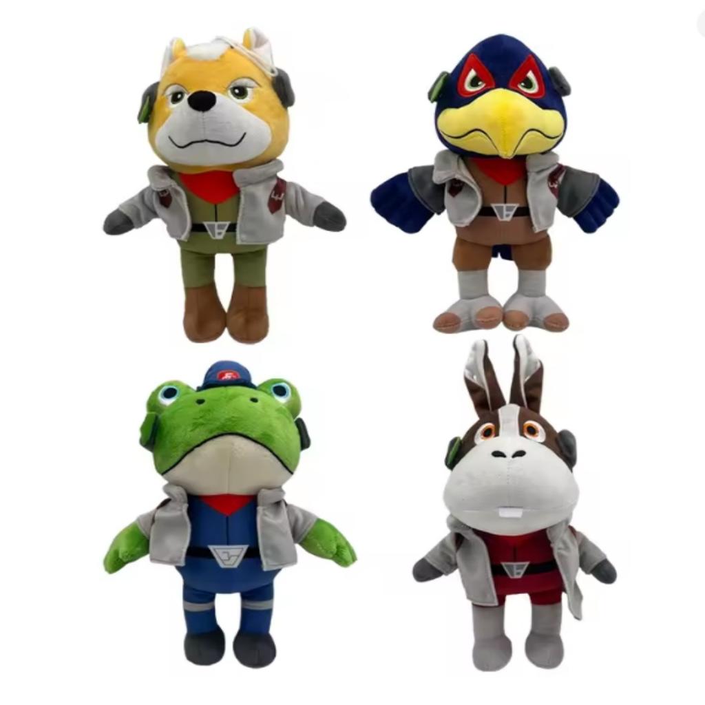 Плюшевая игрушка из серии Star Fox - Мягкая набивная фигурка Фалко, Пеппи, Слиппи - Милый игровой декор для дома - Подарок на день рождения для фанатов