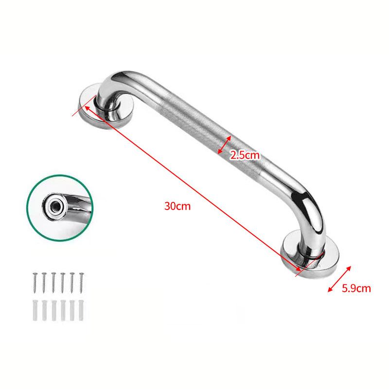 Поручень для ванны, туалета, нержавеющая сталь 30/40/50 см, противоскользящая ручка для душа, вешалка для полотенец, аксессуары для ванной комнаты