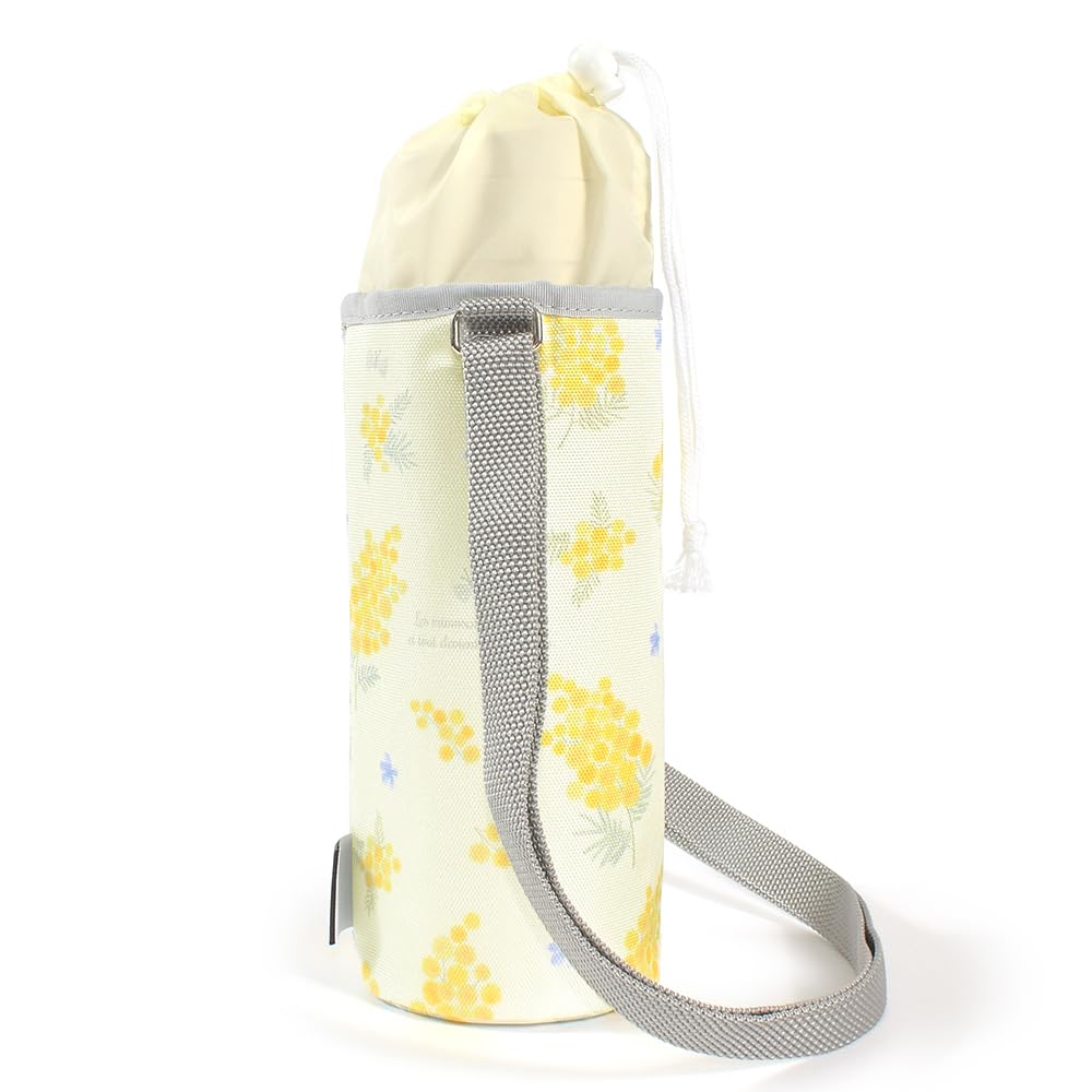 COLORFUL CANDY STYLE Stainless Steel Mug and Cover Set, 720ml, Mimosa Fleur & CM Sand Beige, Zojirushi Seamless Water Bottle Case, Holder, Shoulder