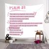 Pink Christian Tapestry Aesthetic Bible Verses Tapestries Wall Hanging Pink Wall Art for Teen Girls & Women Wall Tapestry for Bedroom Dorm Decor for