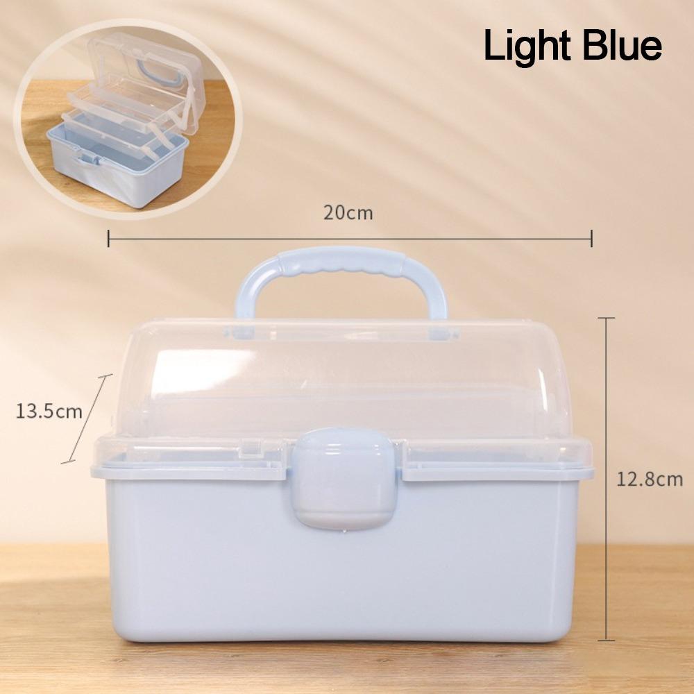 Three-layer Stationery Case Foldable Toy Box New Nail Art Organizer