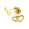 [M7094] - Gold Plated 'Love' Earrings