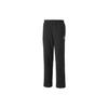 Solid Color Logo Print Drawstring Cotton Side And Back Zipper Pocket Sports Pants Men Pants Black 53769301