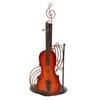 Paper Towel Stand Violin Style Sturdy Durable Metal Baking Varnish Tissue Roll Holder for Bedroom
