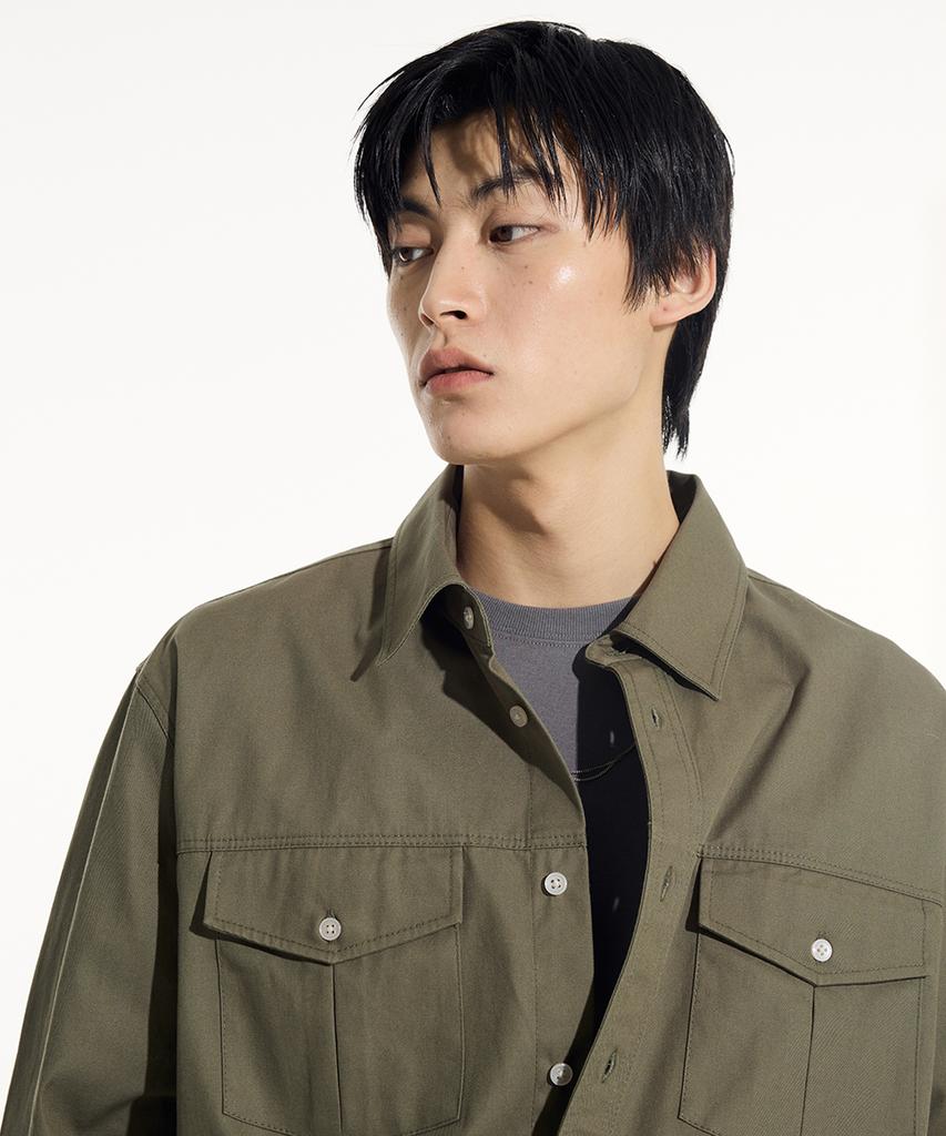 SIECLE Western Pocket Shirt (Khaki)